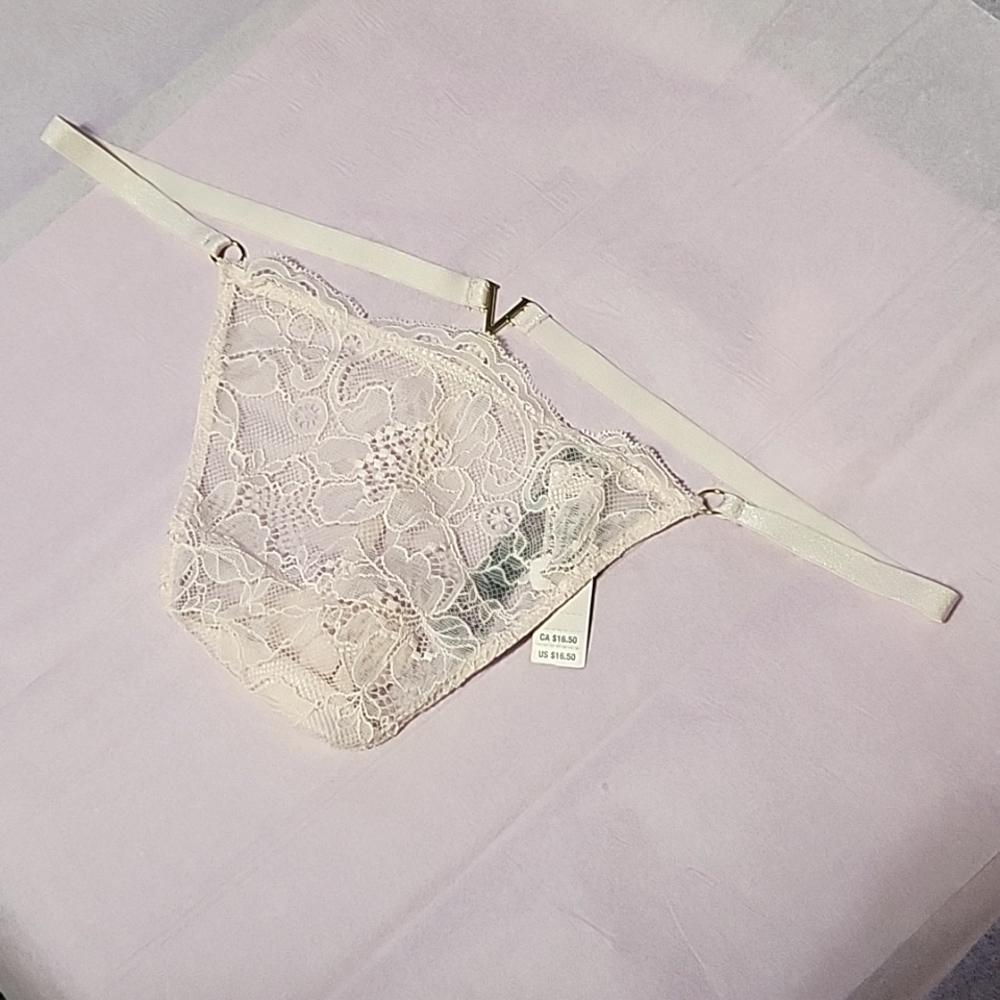 Victoria's Secret Light Pink Lacey V-String